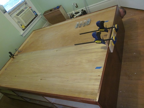 clamped bed