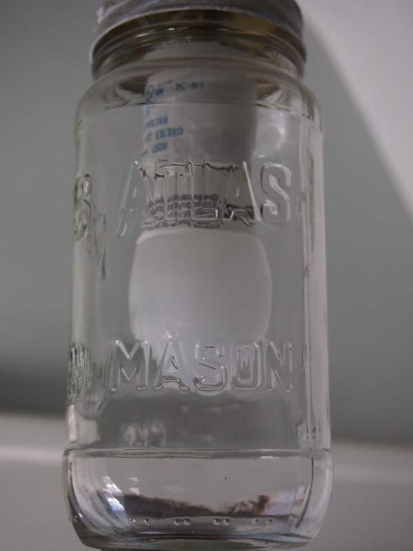 Mason jar light.