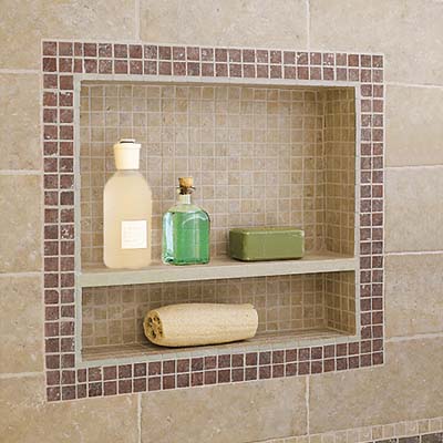 Preformed Shower Niche To Tile, How To Build Shelves In Tile Shower